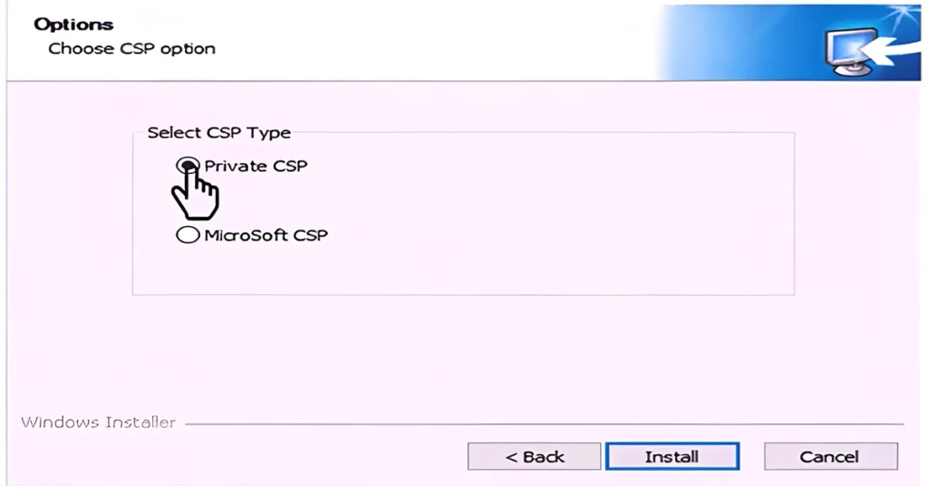 DSC Driver Installation